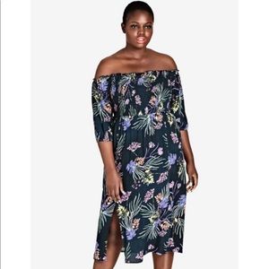 Brand new City Chic Exotic garden midi dress